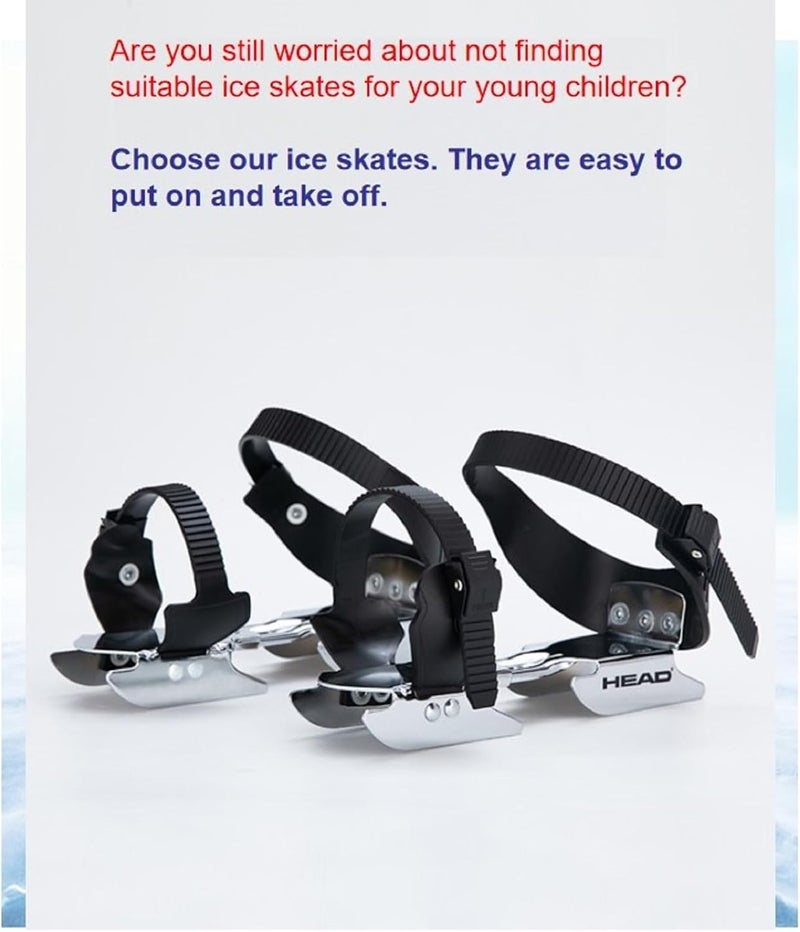 acclookss Ice Skates for Aged 6-12 Easy to Wear and The Size Can Be Adjusted at Any Time. - Image 3